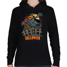 PRINTFASHION halloween - Női kapucnis pulóver - Fekete női pulóver, kardigán
