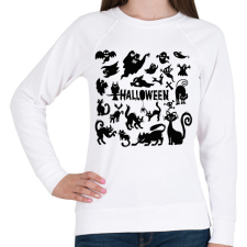 PRINTFASHION Halloween - Női pulóver - Fehér női pulóver, kardigán