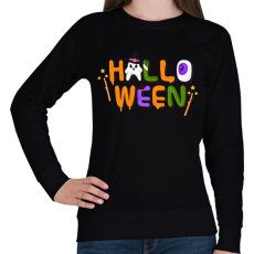 PRINTFASHION Halloween - Női pulóver - Fekete