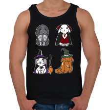 PRINTFASHION halloween nyuszik - Férfi atléta - Fekete atléta, trikó