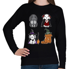 PRINTFASHION halloween nyuszik - Női pulóver - Fekete