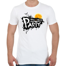 PRINTFASHION Halloween Party - Férfi póló - Fehér