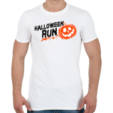PRINTFASHION HALLOWEEN RUN - Férfi póló - Fehér férfi póló