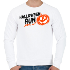 PRINTFASHION HALLOWEEN RUN - Férfi pulóver - Fehér férfi pulóver, kardigán