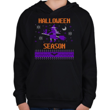 PRINTFASHION Halloween Season - Gyerek kapucnis pulóver - Fekete gyerek pulóver, kardigán