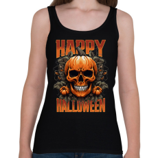 PRINTFASHION Halloween Skull - Női atléta - Fekete