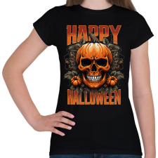 PRINTFASHION Halloween Skull - Női póló - Fekete női póló