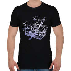 PRINTFASHION halloween stories - Férfi póló - Fekete