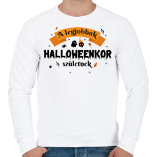 PRINTFASHION Halloween szülinap - Férfi pulóver - Fehér női pulóver, kardigán