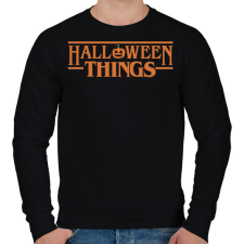 PRINTFASHION Halloween Things - Férfi pulóver - Fekete férfi pulóver, kardigán