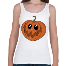 PRINTFASHION Halloween tök - Női atléta - Fehér női trikó