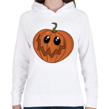 PRINTFASHION Halloween tök - Női kapucnis pulóver - Fehér női pulóver, kardigán