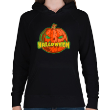 PRINTFASHION Halloween tök - Női kapucnis pulóver - Fekete női pulóver, kardigán