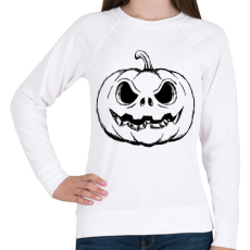 PRINTFASHION Halloween tök - Női pulóver - Fehér