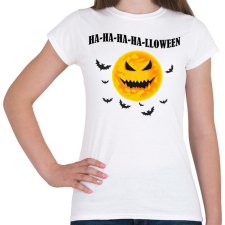 PRINTFASHION Halloween tökfej - Női póló - Fehér női póló