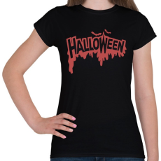 PRINTFASHION Halloween Véres - Női póló - Fekete
