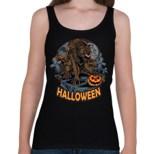 PRINTFASHION Halloween vérfarkas - Női atléta - Fekete női trikó