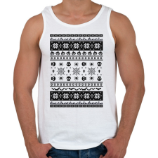 PRINTFASHION Halloweenes csúnyapulcsi minta - Férfi atléta - Fehér atléta, trikó