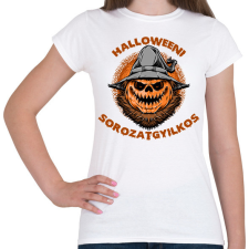PRINTFASHION Halloweeni sorozatgyilkos - Női póló - Fehér női póló