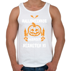 PRINTFASHION Halloweenkor bárhogy nézhetek ki - Férfi atléta - Fehér