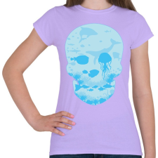 PRINTFASHION Halott tenger - Női póló - Viola női póló