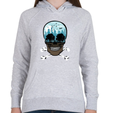 PRINTFASHION Halott város - Női kapucnis pulóver - Sport szürke női pulóver, kardigán