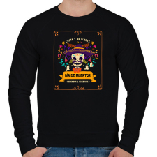PRINTFASHION Halottak napja - Férfi pulóver - Fekete férfi pulóver, kardigán