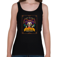 PRINTFASHION Halottak napja - Női atléta - Fekete női trikó