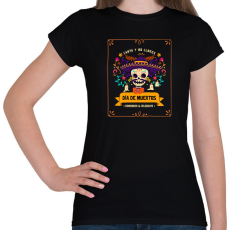 PRINTFASHION Halottak napja - Női póló - Fekete