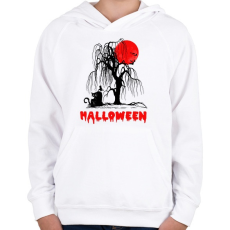 PRINTFASHION HALOWEEN - Gyerek kapucnis pulóver - Fehér