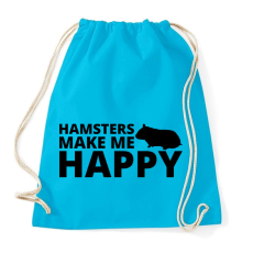 PRINTFASHION Hamsters make me happy - Sportzsák, Tornazsák - Surf blue