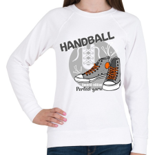 PRINTFASHION handball cipő - Női pulóver - Fehér női pulóver, kardigán