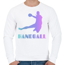 PRINTFASHION Handball - Férfi pulóver - Fehér férfi pulóver, kardigán