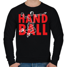 PRINTFASHION Handball - Man - Férfi pulóver - Fekete