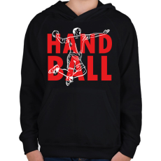 PRINTFASHION Handball - Man - Gyerek kapucnis pulóver - Fekete