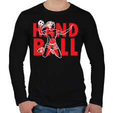 PRINTFASHION Handball - Woman - Férfi hosszú ujjú póló - Fekete férfi póló