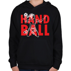 PRINTFASHION Handball - Woman - Gyerek kapucnis pulóver - Fekete
