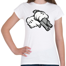 PRINTFASHION Handgun - Női póló - Fehér női póló