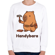 PRINTFASHION Handybara - Gyerek pulóver - Fehér gyerek pulóver, kardigán