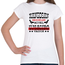 PRINTFASHION Hangosan beszélek - Női póló - Fehér női póló