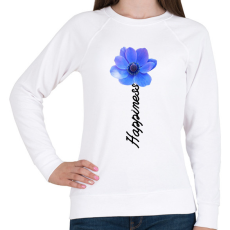 PRINTFASHION Happiness  - Női pulóver - Fehér