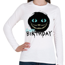 PRINTFASHION Happy Birthday - Horror - Női hosszú ujjú póló - Fehér női póló