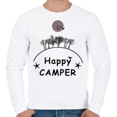 PRINTFASHION HAPPY CAMPER FF - Férfi pulóver - Fehér