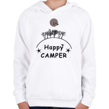 PRINTFASHION HAPPY CAMPER FF - Gyerek kapucnis pulóver - Fehér gyerek pulóver, kardigán