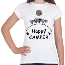 PRINTFASHION HAPPY CAMPER FF - Női póló - Fehér női póló