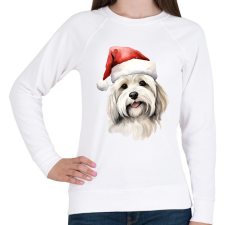 PRINTFASHION Happy Dog 5 - Női pulóver - Fehér női pulóver, kardigán