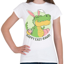 PRINTFASHION Happy East-rawr! - Női póló - Fehér női póló
