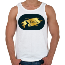 PRINTFASHION Happy easter - Arany-fekete - Férfi atléta - Fehér atléta, trikó