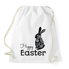 PRINTFASHION Happy Easter - Mintás nyúl - Sportzsák, Tornazsák - Fehér tornazsák