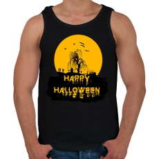 PRINTFASHION happy halloween - Férfi atléta - Fekete